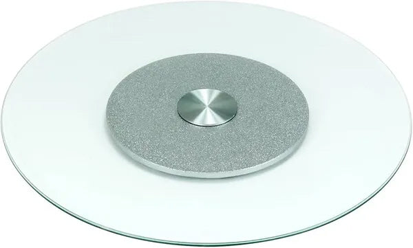 SpinMaster Glass - Rotating Serving Tray - rotating - 60 - cm - tempered - glass - transparent