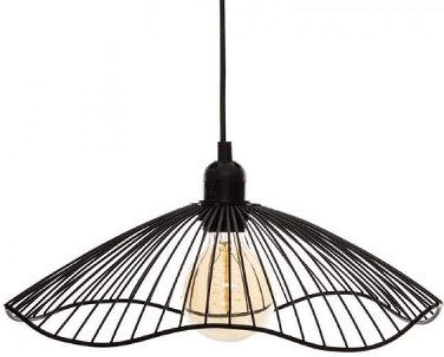 Suspension Galt, diamètre 34 cm, fil métallique noir