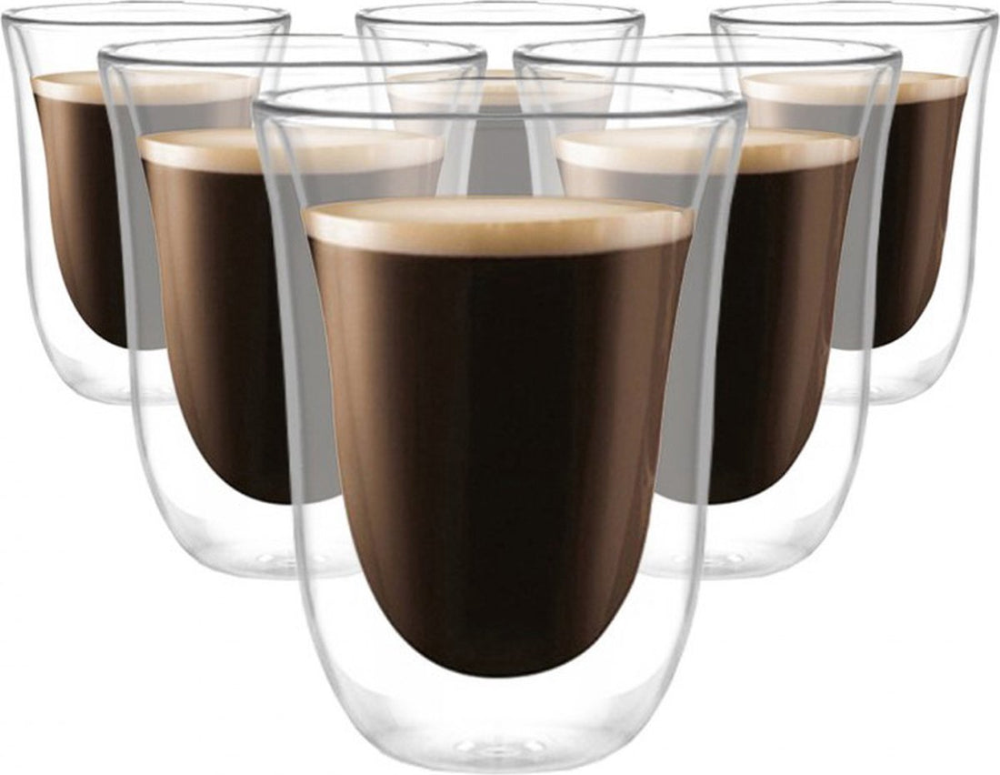 6 stuks Dubbelwandige Glazen - 270 ml