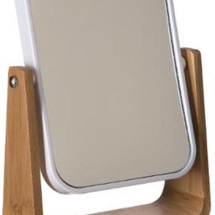 Miroir de maquillage/rasage double sur pied 16 x 6 x 22 cm