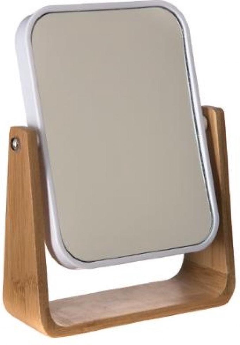 Doppelseitiger Kosmetik-/Rasierspiegel auf Standfuß 16 x 6 x 22 cm