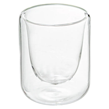 Verres à café/thé à double paroi - 4 pièces + sous-verres - Verre à expresso - 80 ml