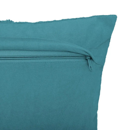 Coussin Inca bleu canard