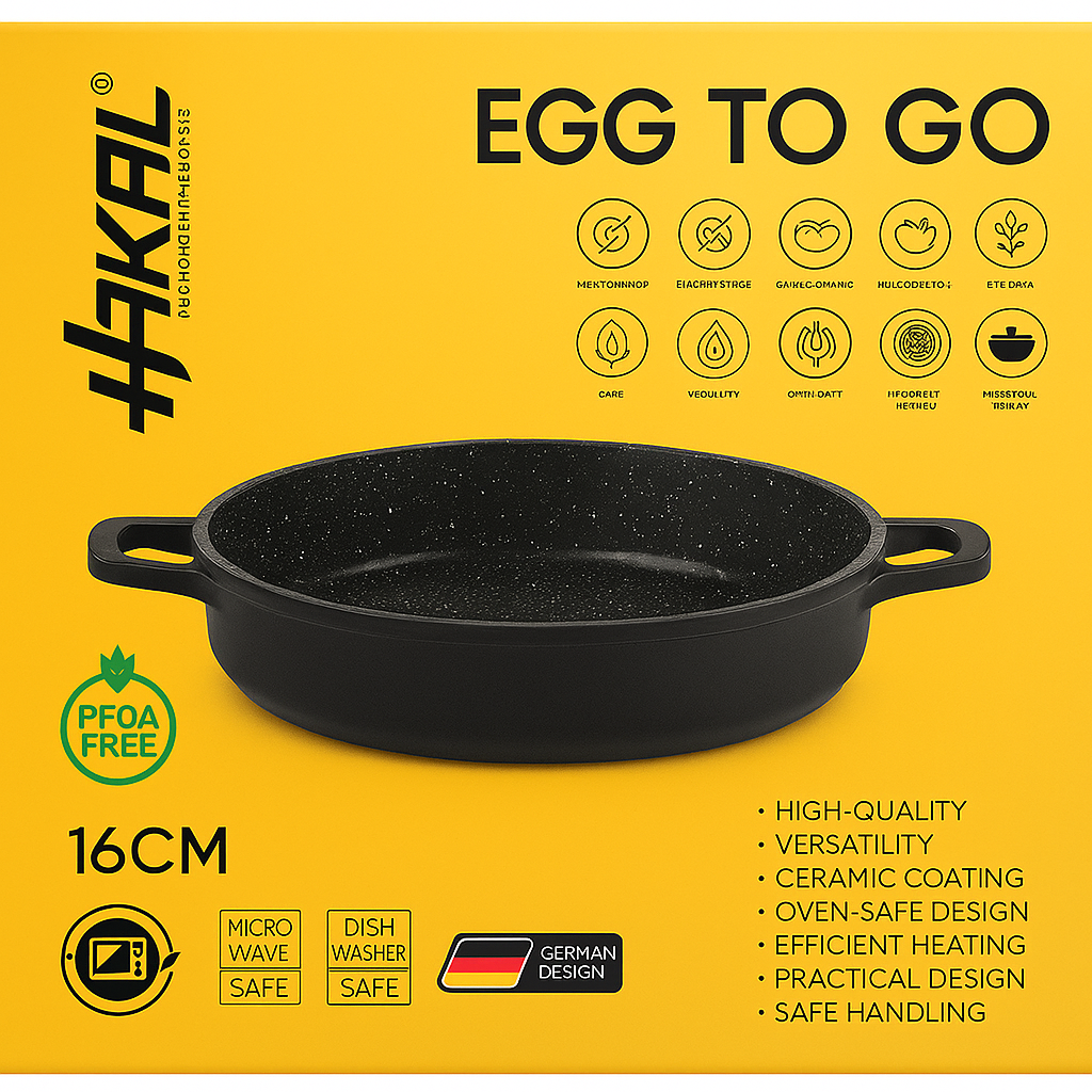 Hakal Egg To Go pan met keramische antiaanbaklaag – Ø 16, 18 of 20 cm – foto 3