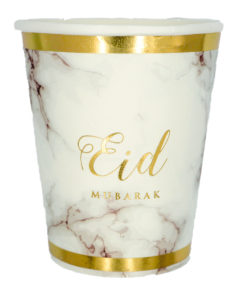 Eid mubarak bekers (set van 6)