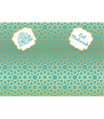 SETS DE TABLE EID MUBARAK (LOT DE 6) - MENTHE