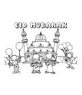 SETS DE TABLE EID MUBARAK (LOT DE 6) - MENTHE