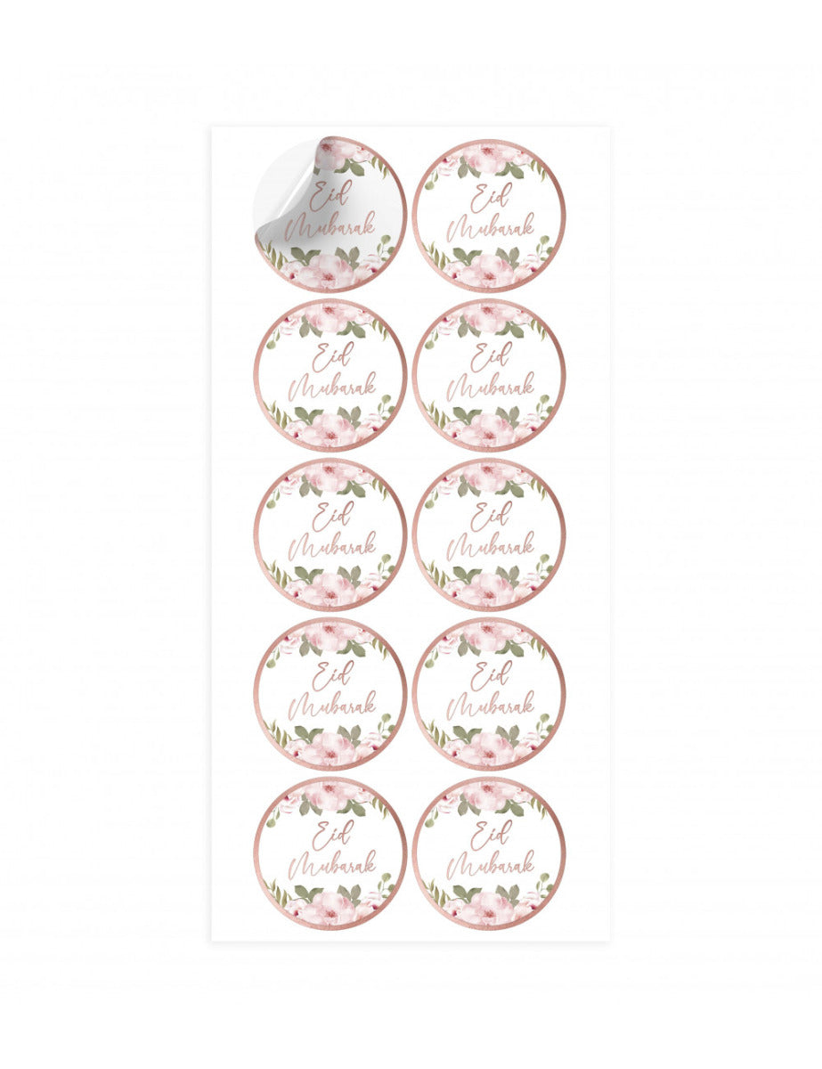 Eid Mubarak Aufkleber Roségold