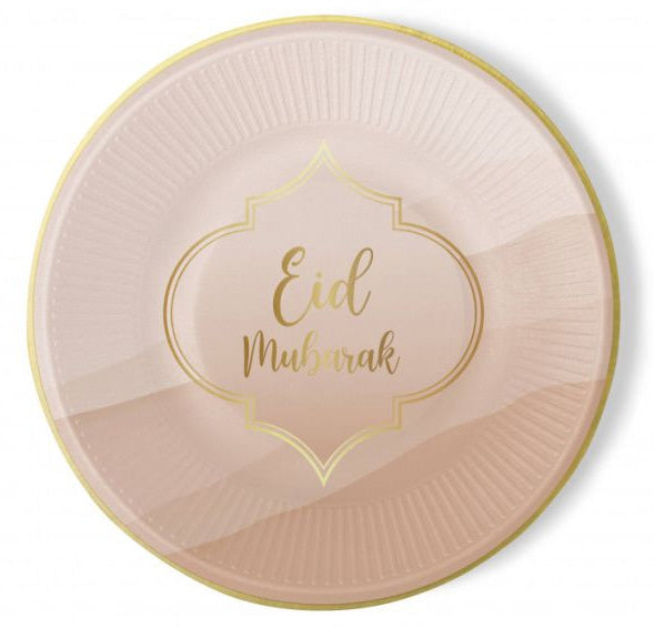 Eid Mubarak Nude Plates