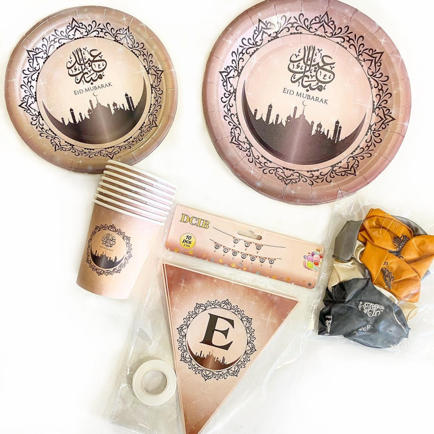 Eid Mubarak Set Motiv Moschee