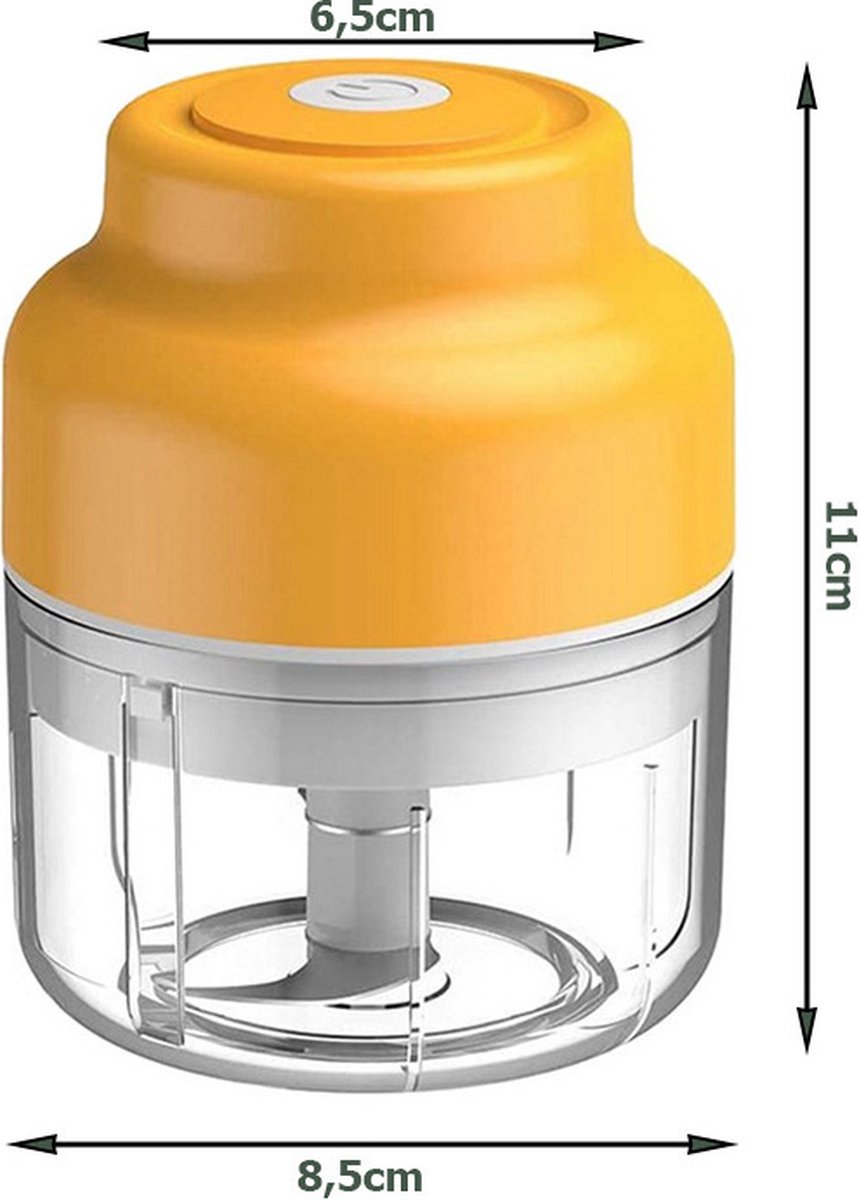Electric Mini Food Chopper USB 250ML Portable - Vegetable Cutter - Chopper