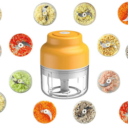 Mini Hachoir Électrique USB 250ML Portable - Coupe-légumes - Hachoir