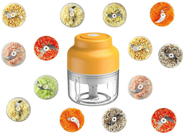 Mini Hachoir Électrique USB 250ML Portable - Coupe-légumes - Hachoir