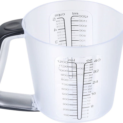 Balance de cuisine électronique avec verre doseur de 1g à 5kg 1,2L - Graduation - G/Oz/Ml