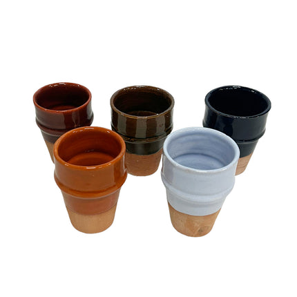 Tasses à expresso marocaines semi-émaillées 70 ml