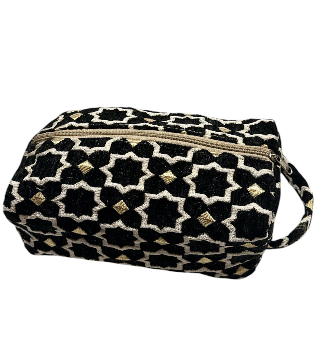 Marokkaanse zellige pouch – handgemaakte toilettas met zellige-patroon – foto 2