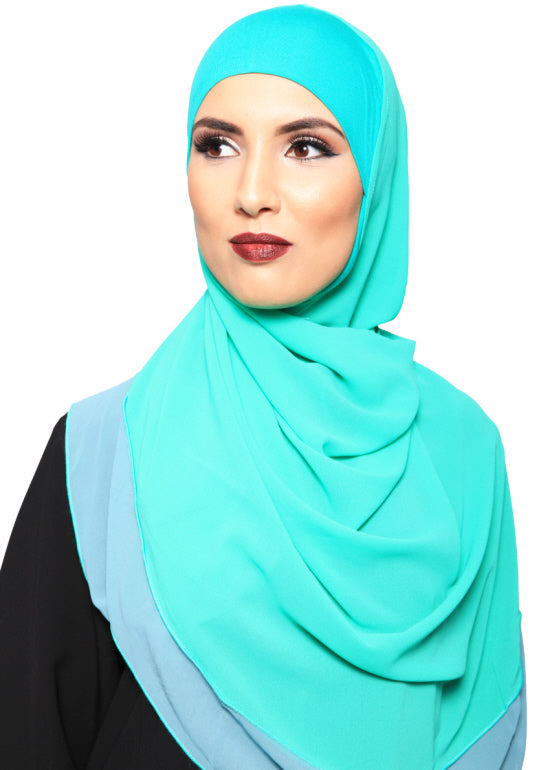 Sofort tragbares Chiffon-Hijab