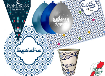 Boîte de fête Ramadan Bleu