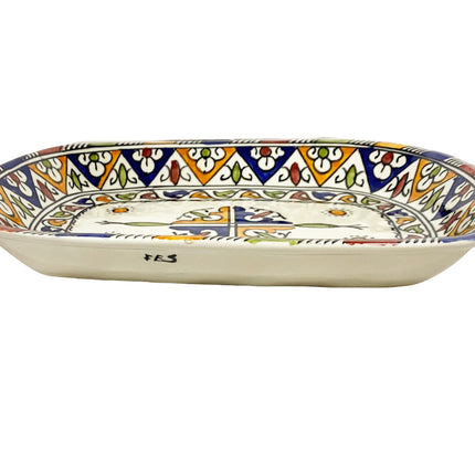 Plat marocain multicolore