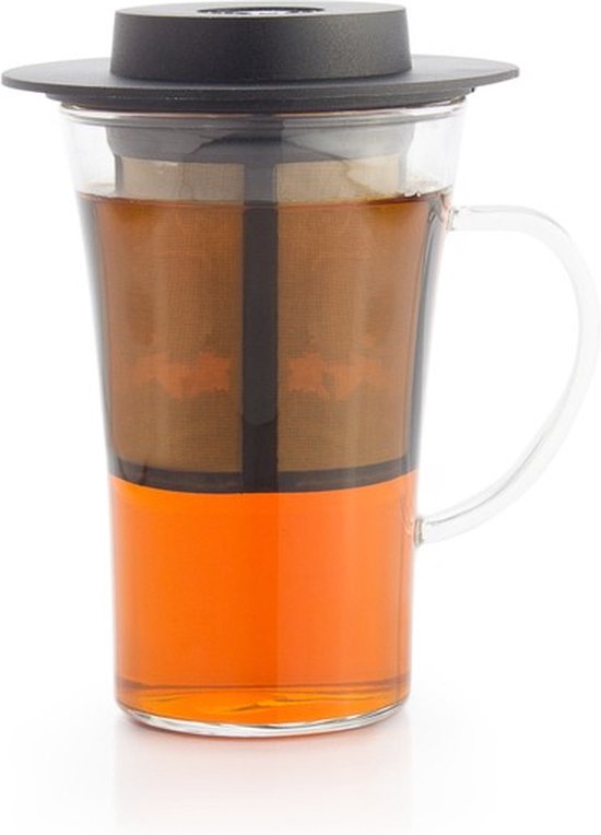 Verre à thé avec filtre et couvercle 280ML