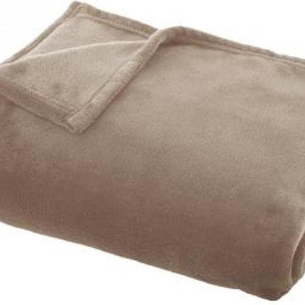 Atmosphera - Plaid - Flanelle - Beige - 130 x 180 cm