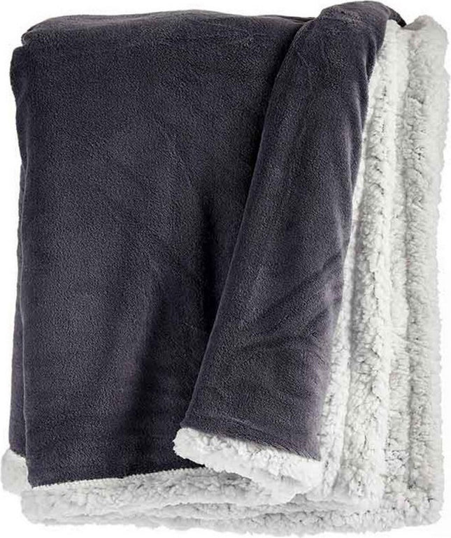 Couverture Polaire Gris Blanc (130 x 170 cm)