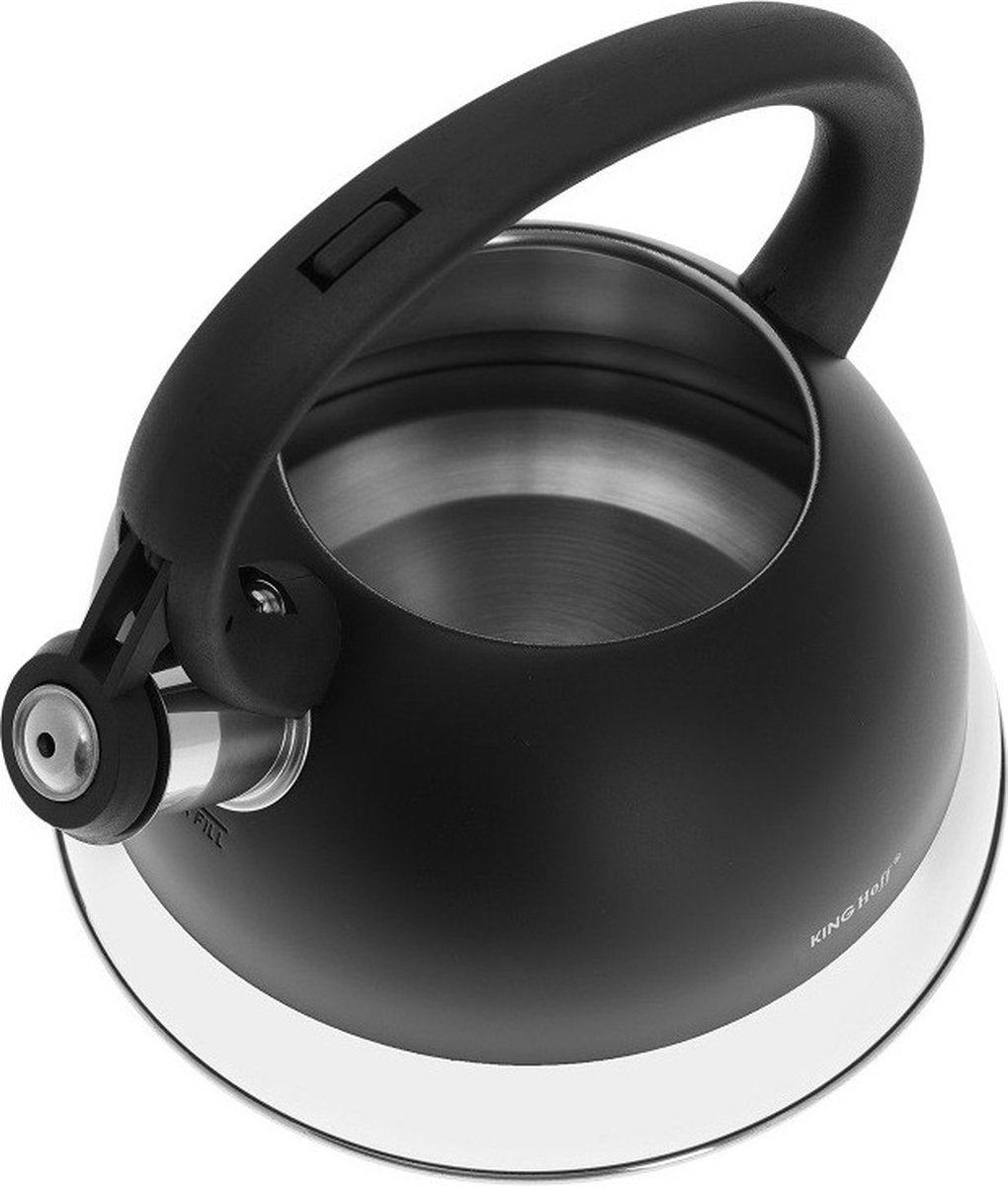 Kinghoff fluitketel RVS 2,2 liter – met fluit, geschikt voor inductie – foto 3