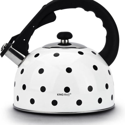 Bouilloire à pois blancs - 2,6 litres