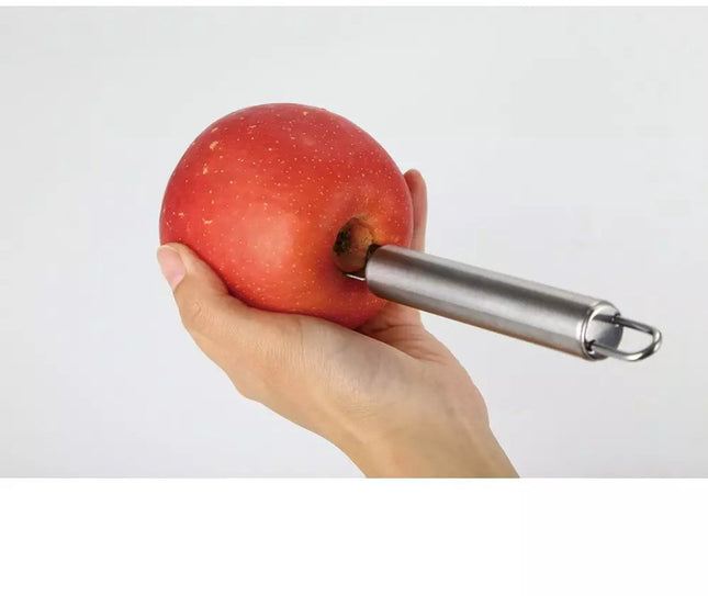 Dénoyauteur Kinghoff - Acier inoxydable, Pommes, Poires, Tomates - Outil de cuisine facile et hygiénique - Épépineur