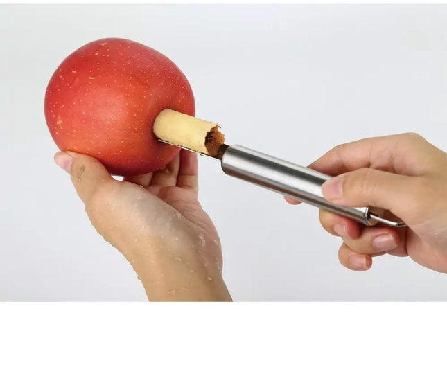 Dénoyauteur Kinghoff - Acier inoxydable, Pommes, Poires, Tomates - Outil de cuisine facile et hygiénique - Épépineur