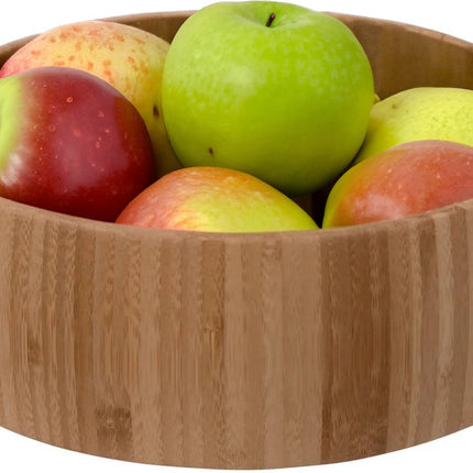 5Five Corbeille à fruits Bali - bois de bambou - D29 x H10 cm - marron - rond
