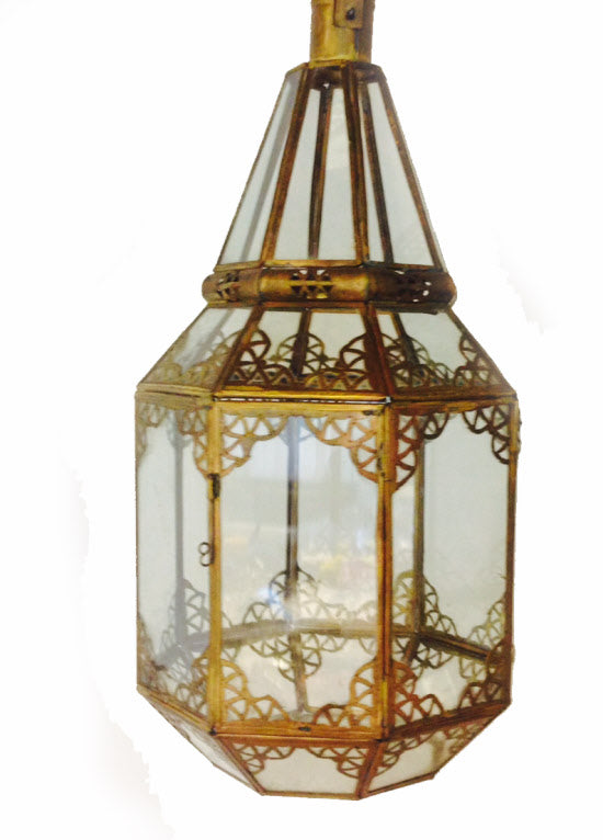 Handmade Moroccan glass lamp