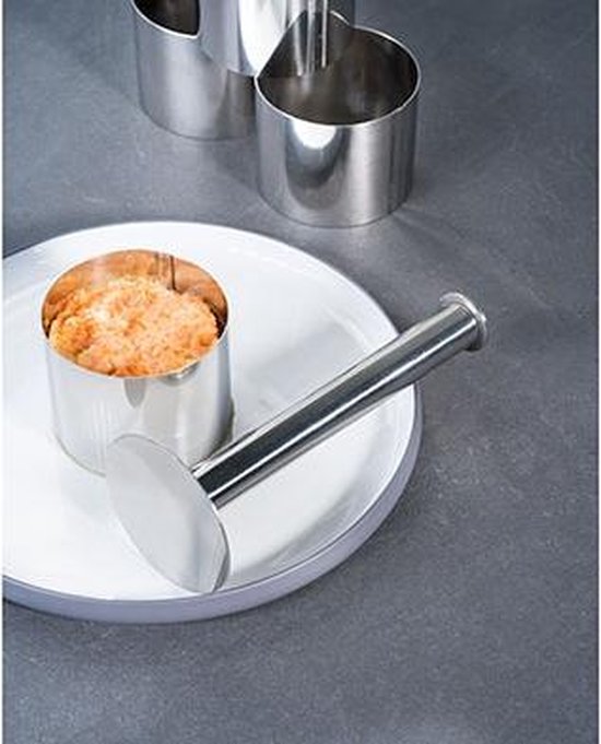 Cosy&Trendy Garnierring - Rund Mit Food Stamp - Ø 7 cm - 4er-Set