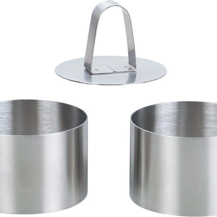 Cercles de présentation avec poussoir - Cercles de dressage - lot/2 - cercles de cuisson