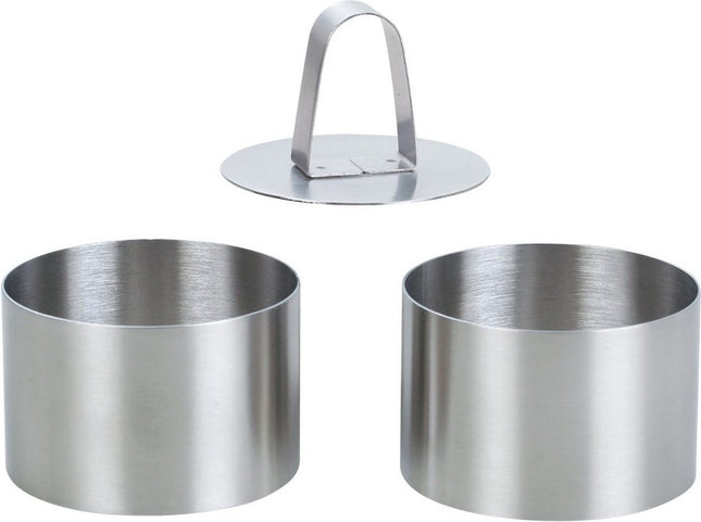 Cercles de présentation avec poussoir - Cercles de dressage - lot/2 - cercles de cuisson
