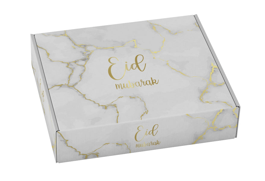 Eid mubarak gebaksdoos marmer goud