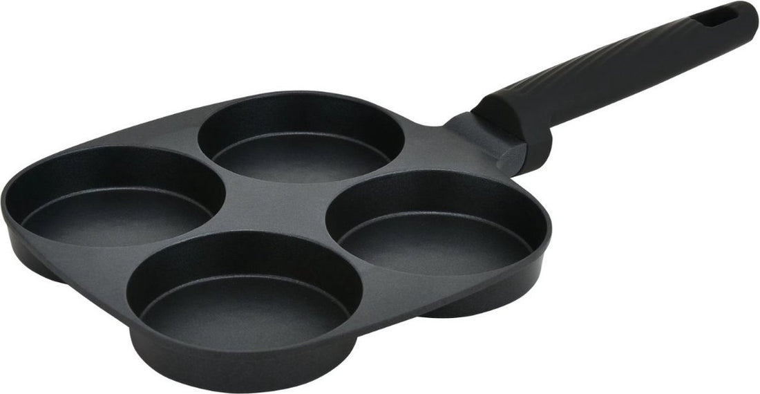 Eierpan met 4 vakken – pannenkoekenpan voor alle kookplaten, ook inductie – foto 2