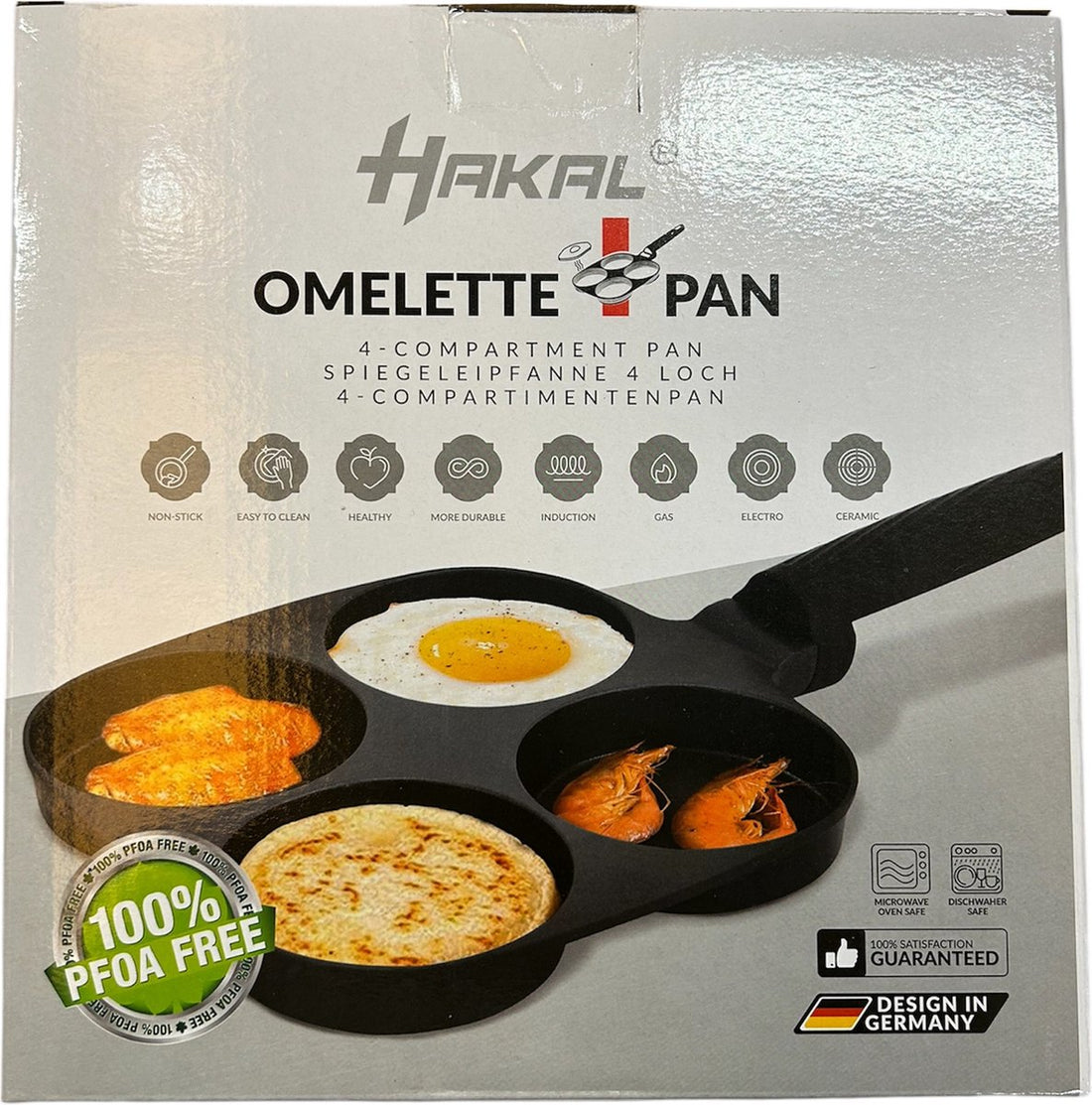 Eierpan met 4 vakken – pannenkoekenpan voor alle kookplaten, ook inductie – foto 3