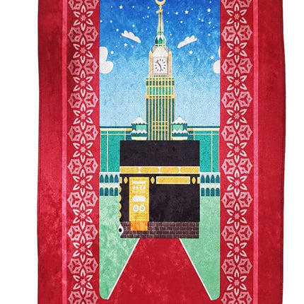 Tapis de prière Kaaba 90 x 50 cm
