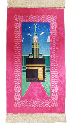 Tapis de prière Kaaba 90 x 50 cm