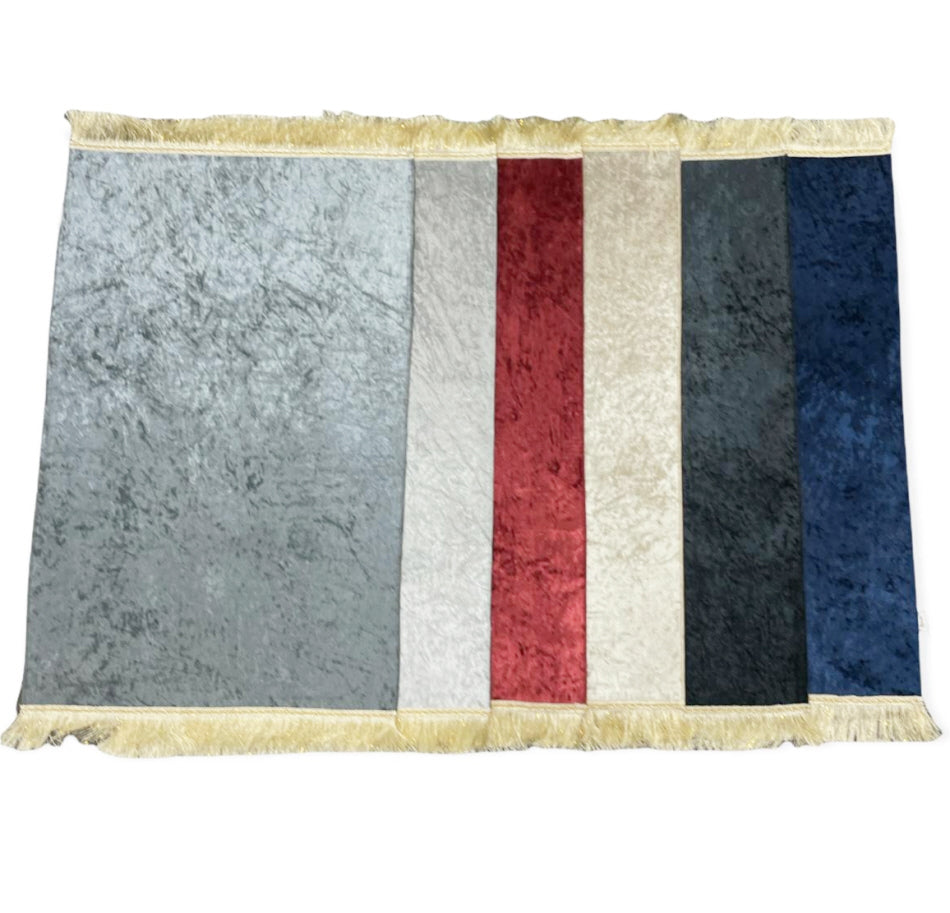 Gebedskleed velours zonder motief – zachte gebedsmat (sajada) met antislip – foto 8
