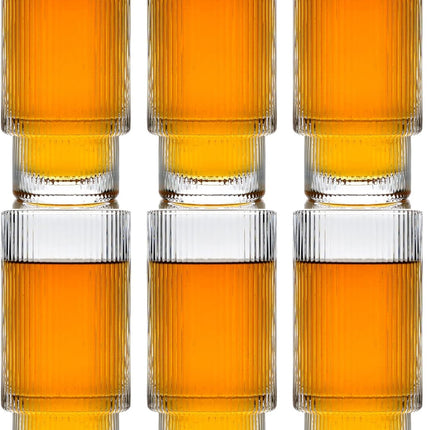 Verres à long drink Ripple - Lot de 6 - 295 ml - Empilables