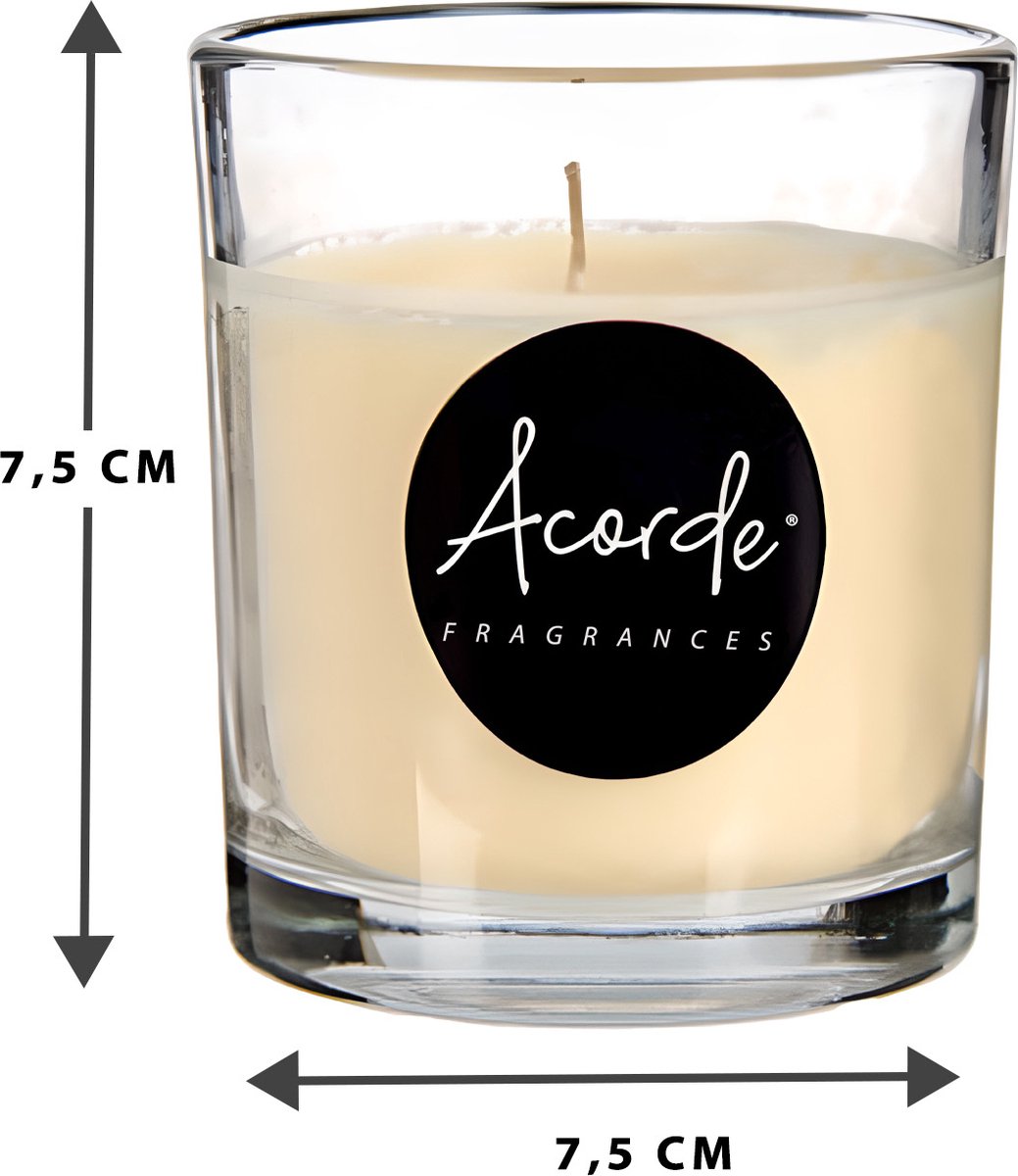 Acorde - Geurkaars Vanille - 30 branduren