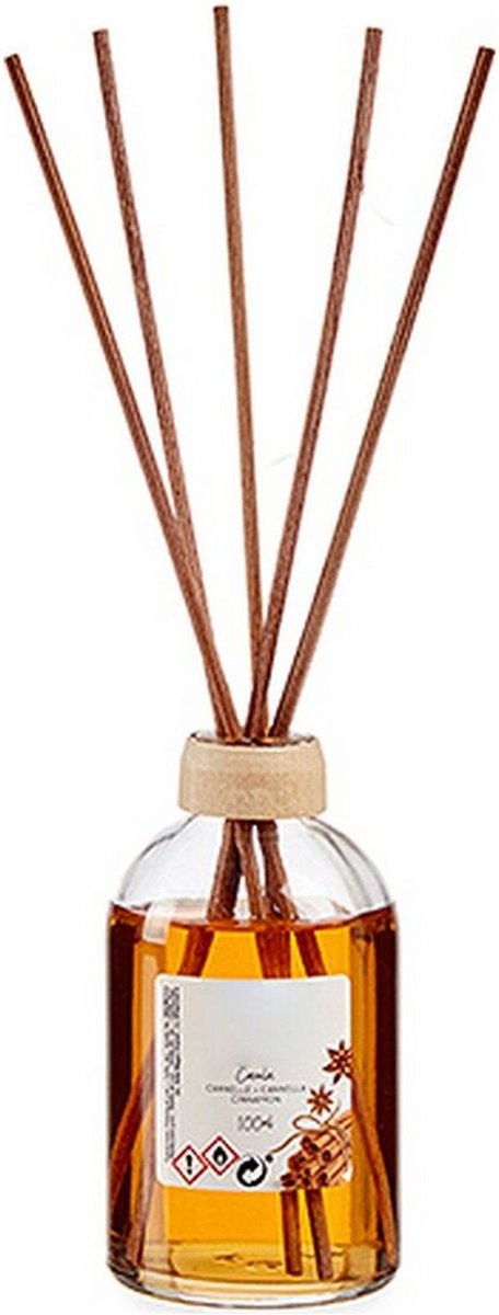 Acorde Bâtonnets de parfum Mikado Cannelle 100 ml Verre Transparent/Brun