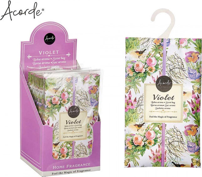 Sachets parfumés - Armoire - Désodorisant - Toilettes - Aspirateur - Violette - 1 pièce