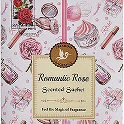 Sachets parfumés - Armoire - Désodorisant - Toilettes - Aspirateur - Fleurs roses - 1 pièce