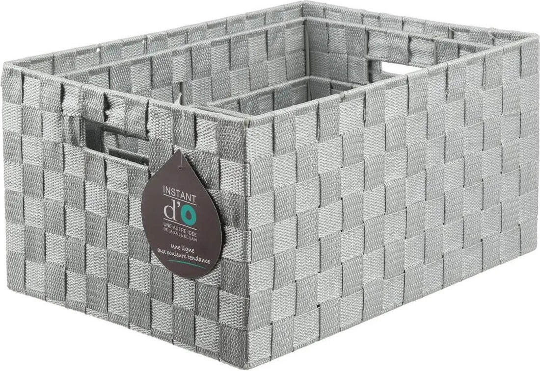 Geflochten Aufbewahrungskörbe - 4er-Set - Polyester - Grau - Schrank-Organizer - Aufbewahrung