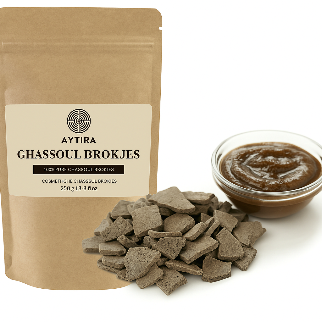 Aytira ghassoul brokjes – Marokkaanse lavaklei voor huid en haar, 250 g