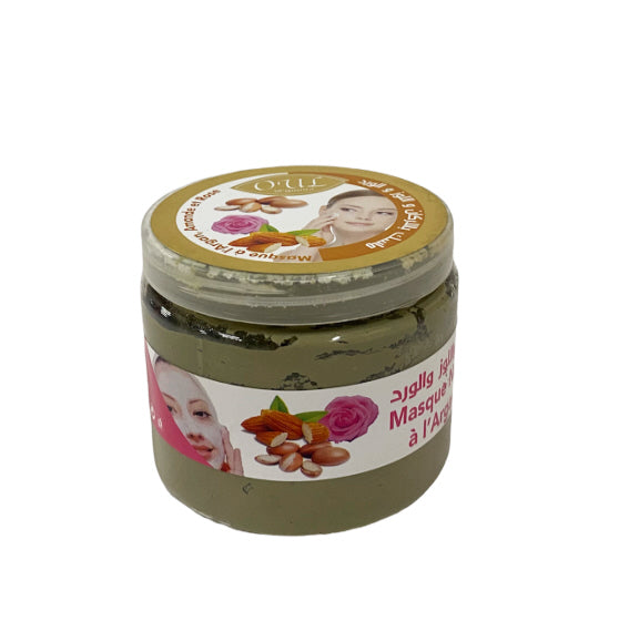 Ghassoul masker  met Argan, amandel en roos