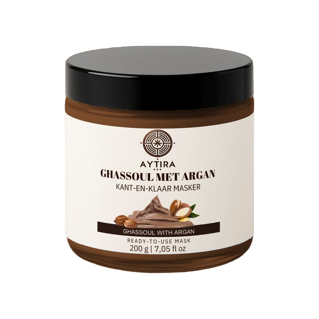 Aytira ghassoul masker met argan – kant-en-klaar, voor gezicht en lichaam – foto 2